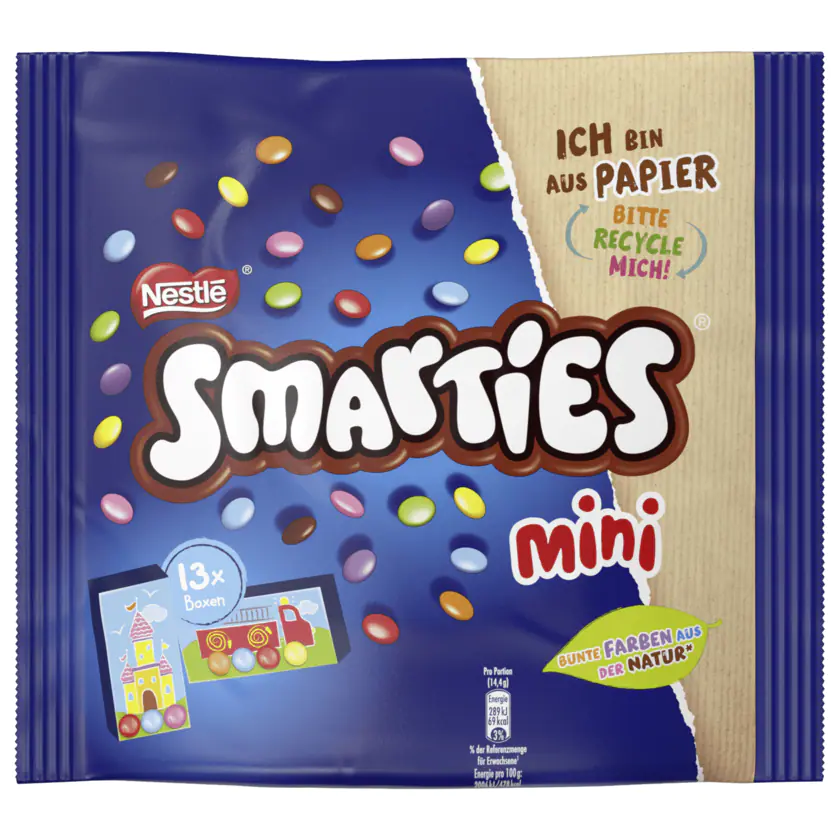 Nestlé Smarties Bunte Schokolinsen Mini Schachteln 187g - 7613287110688