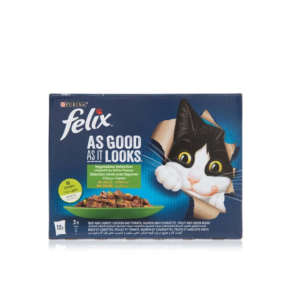 Felix As Good As It Looks Vegetables Selection 85g x 12 - Waitrose UAE & Partners - 7613287495471