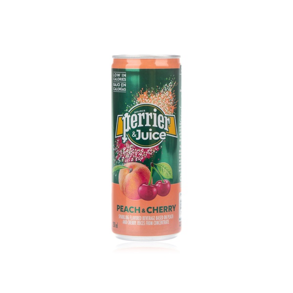 Perrier & juice peach cherry slim 250ml - Waitrose UAE & Partners - 7613287525116