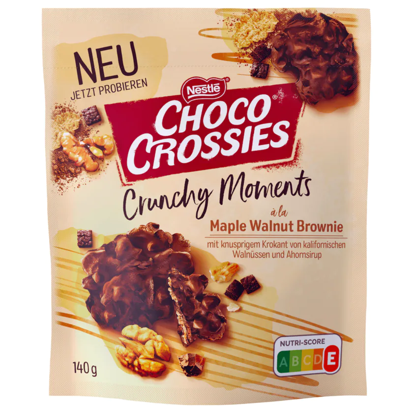 Nestlé Choco Crossies à la maple walnut brownie 140g - 7613287827487