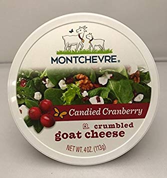 MONTCHEVRE: Cranberry Crumbled Goat Cheese, 4 oz - 0761657904256