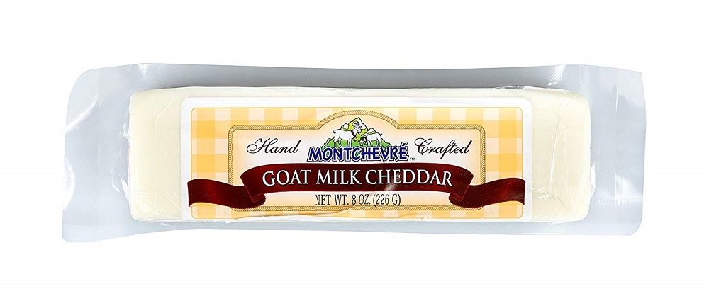 MONTCHEVRE: Goat Milk Cheddar Cheese, 8 oz - 0761657998125