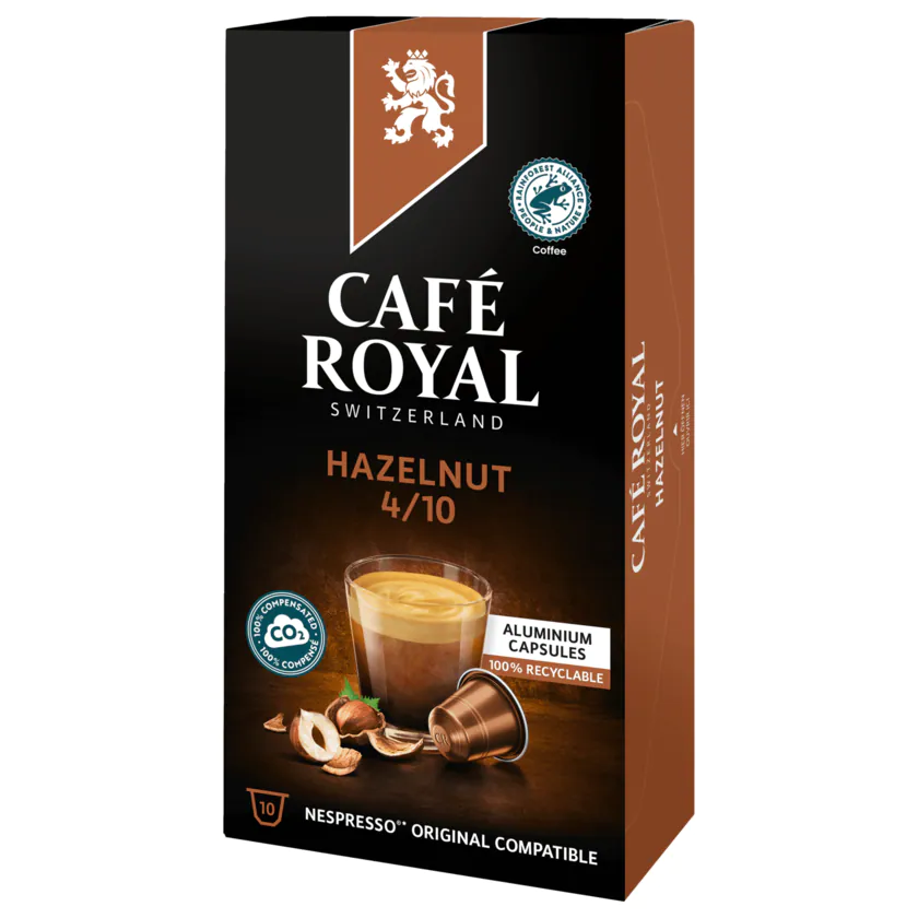 Café Royal Hazelnut Kaffeekapseln 10ST 50G - 7617014189862