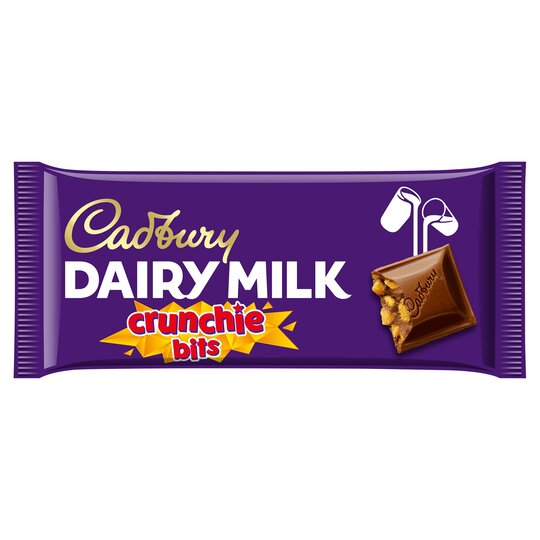 Cadbury Dairy Milk Crunchie Bits Milk Chocolate Bar 180G - 7622201148973