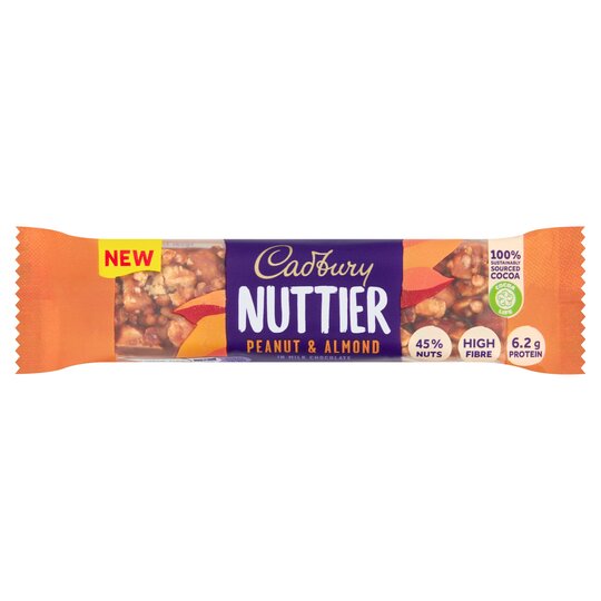 Cadbury Nuttier Peanut & Almond Bar 40G - 7622201424497