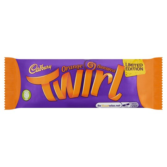 Cadbury Twirl Orange Chocolate Bar 43G - 7622201440176