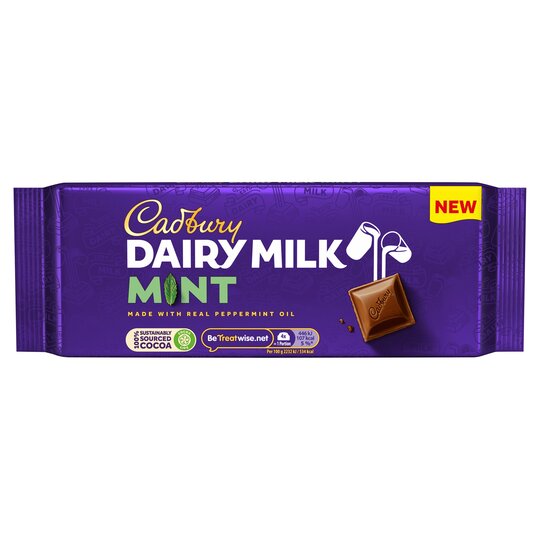 Cadbury Dairy Milk Mint Chocolate 180G - 7622201498672