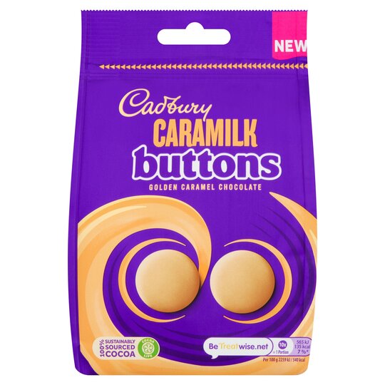 Cadbury Caramilk Chocolate Buttons 105G - 7622201515393