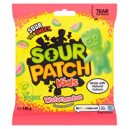 Sour Patch Kids Watermelon Sweet Sour 140G - 7622201517496