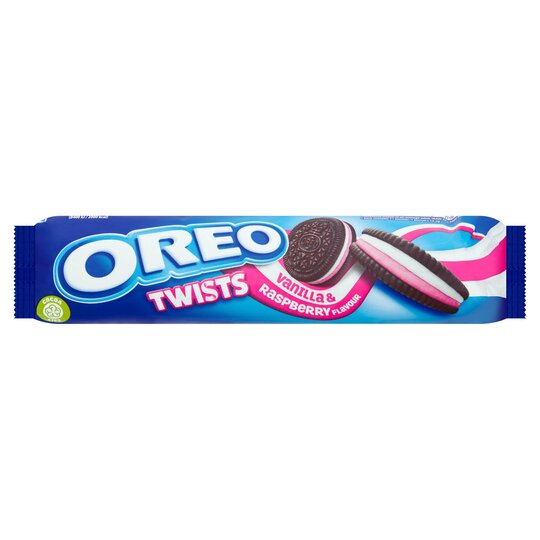 Oreo Twists Vanilla & Raspberry Flavoured Biscuit 157G - 7622201679460