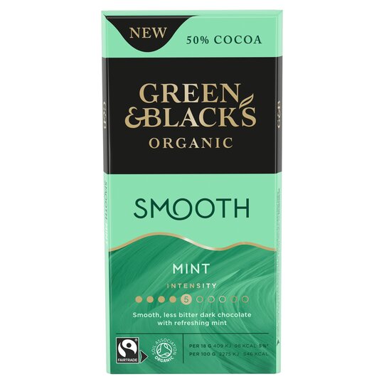 Green & Black's Organic Smooth Mint Chocolate 90G - 7622201786373