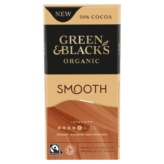 Green & Black's Organic Smooth Dark Chocolate 90G - 7622201811150
