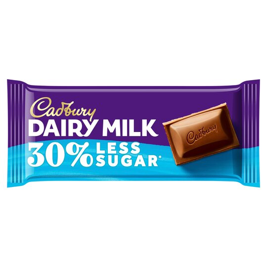 Cadbury Dairy Milk 30% Less Sugar 85G - 7622210705426
