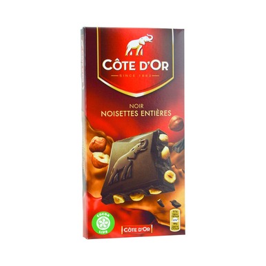 Cote D'Or French Dark Chocolate With Hazelnuts 180g/6.4 oz - 7622210995087