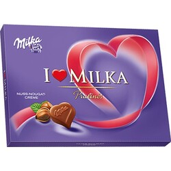 Milka I love Milka - Pralinés Nuss-Nougat Creme - 7622300242336