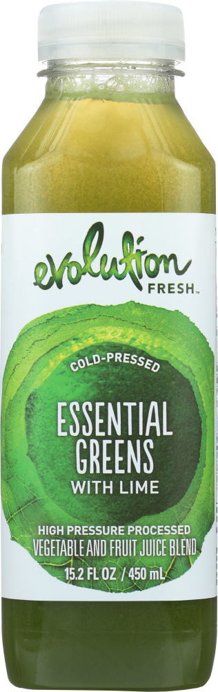EVOLUTION FRESH: Essential Greens with Lime Juice, 15.2 oz - 0762357036056