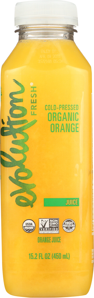 EVOLUTION: Organic Orange Juice, 15.20 oz - 0762357992055