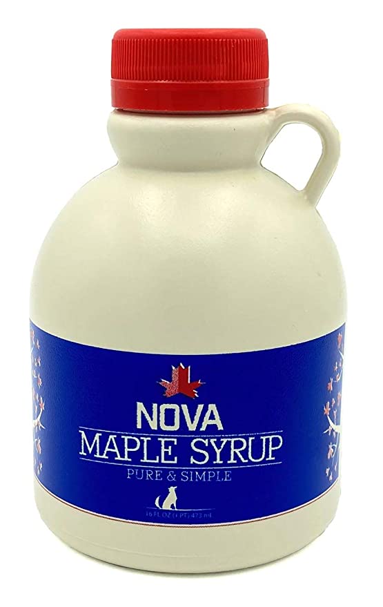Nova Maple Syrup - Pure Grade-A Dark Robust Maple Syrup (Pint) - 762758038994