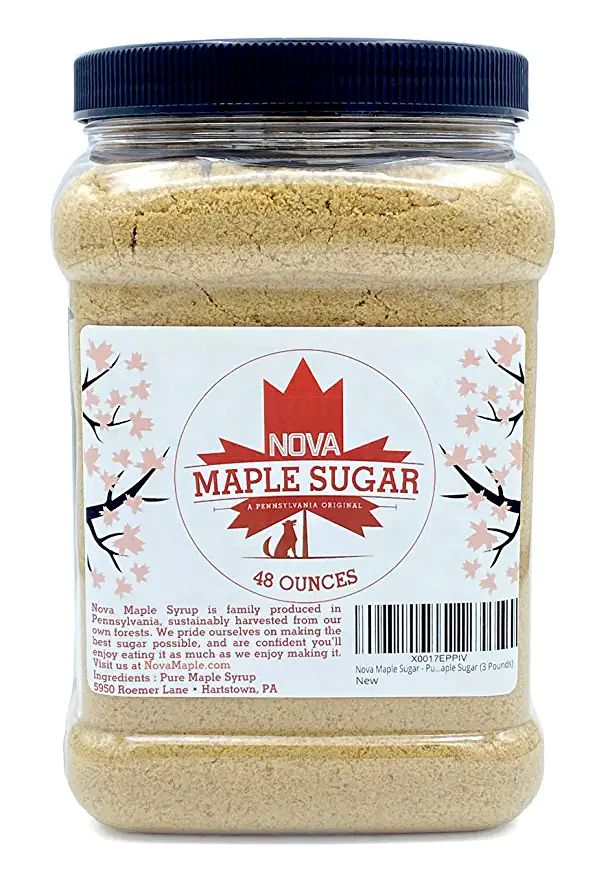  Nova Maple Sugar - Pure Grade-A Maple Sugar (3 Pounds)  - 762758039120