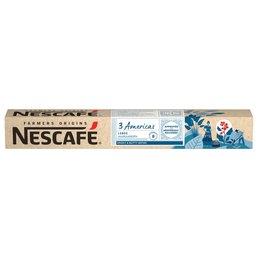 Nescafé Farmers Origins 3 Americas Lungo Arabica-Robusta 54g - 7630477879811
