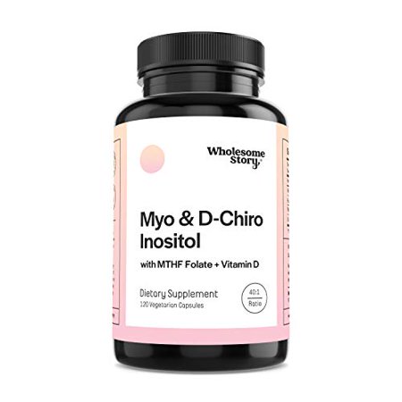 Myo-Inositol & D-Chiro Inositol Capsules with MTHF Folate Vitamin D| Support for Ovarian Function Hormone Balance PCOS & Homocysteine Levels | Fertility Supplements for Women | 40:1 Rat - 763473356394
