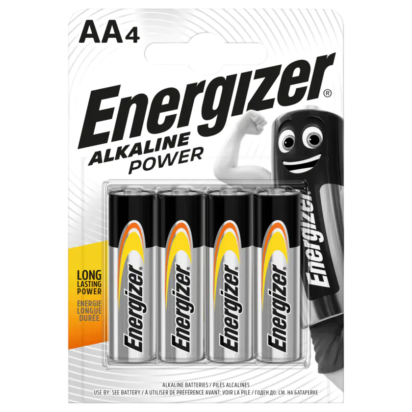 Energizer Alkaline Power Mignon-Batterien AA 4 Stück - 7638900246599
