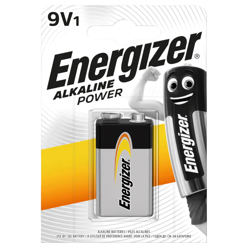 Energizer Alkaline Power E-Block-Batterie 9V 1 Stück - 7638900297409