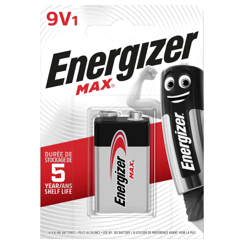 Energizer Max E-Block-Batterie 9V 1 Stück - 7638900426663