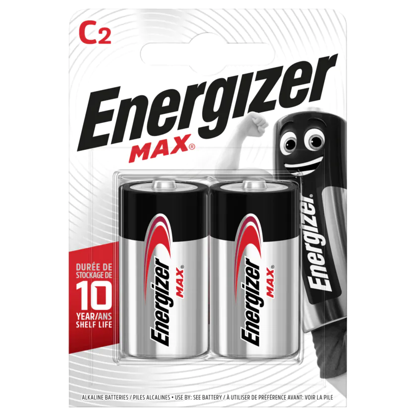 Energizer Max Baby-Batterien C 2 Stück - 7638900426809