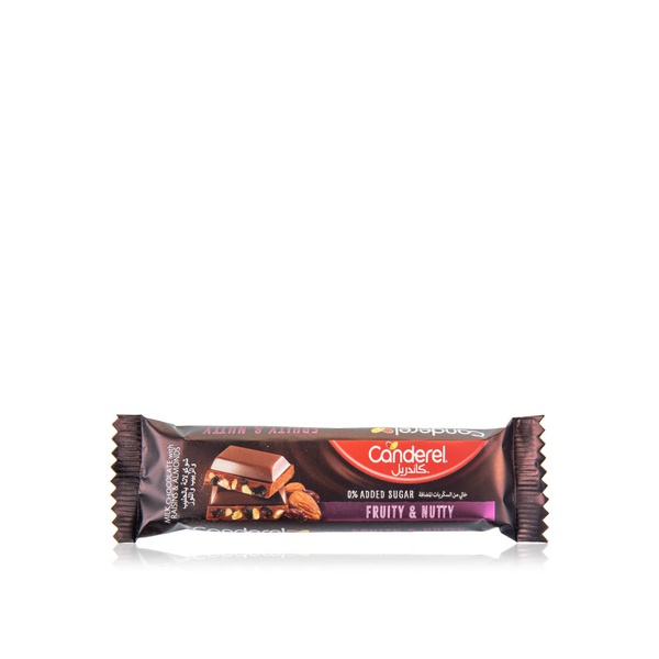 Canderel fruit and nuts milk chocolate bar 27g - Waitrose UAE & Partners - 7640110702192