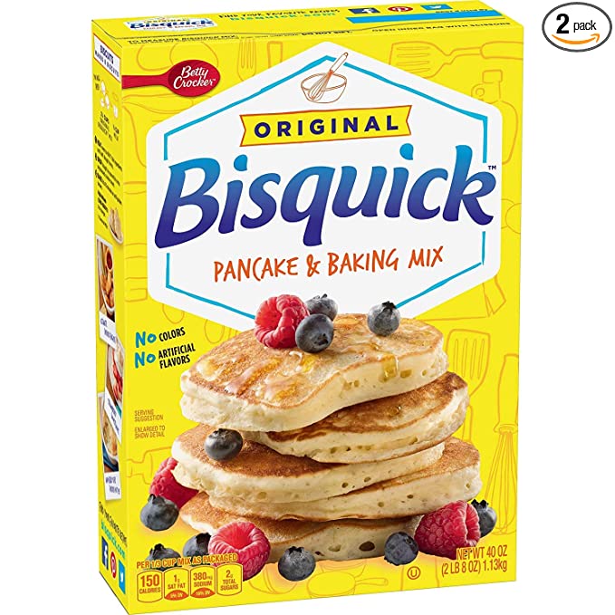 Pancake Betty Crocker Bisquick and Baking Mix 40 oz Pack of, 80 Ounce, (Pack of 2) - 764130984684