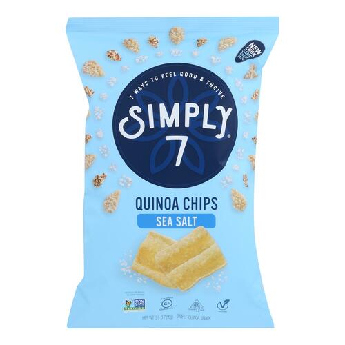 SIMPLY 7: Quinoa Chips Sea Salt, 3.5 oz - 0764218651248