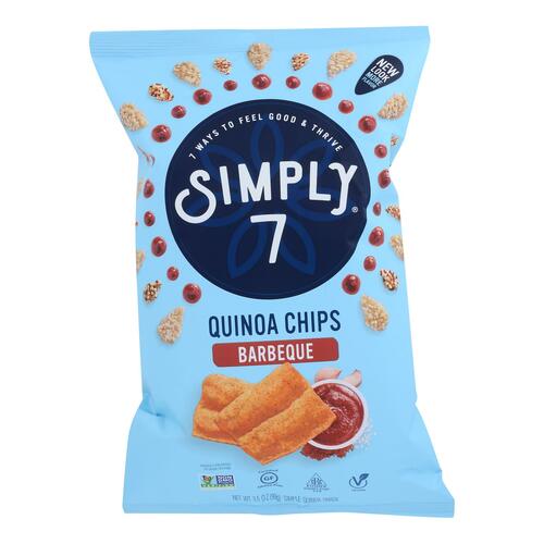 SIMPLY 7: Quinoa Chips Barbeque, 3.5 oz - 0764218651262