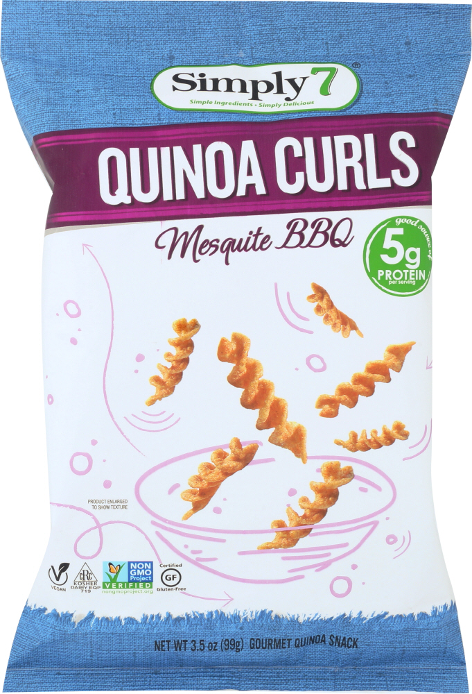 Quinoa Curls Snack, Mesquite Bbq - 764218655468