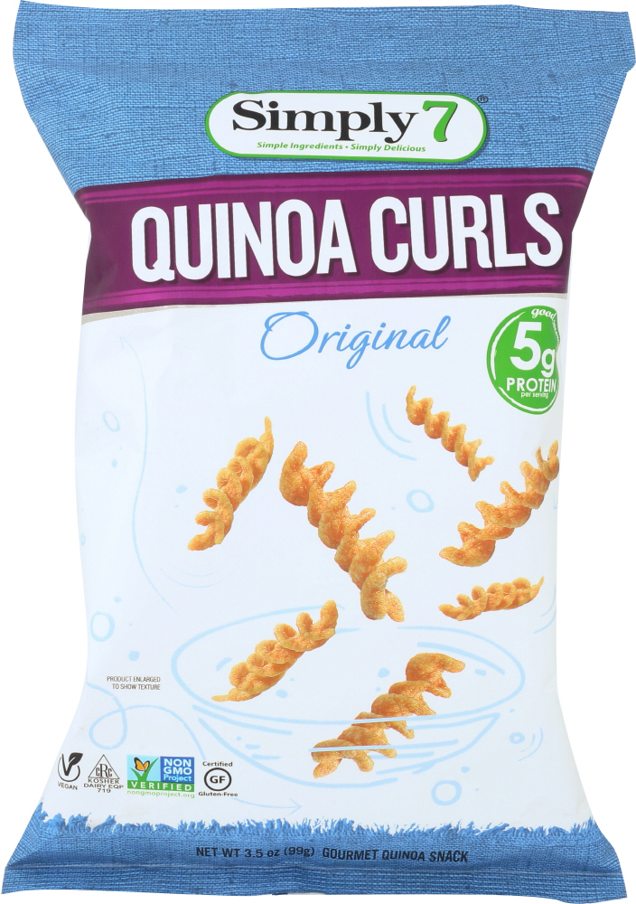 Gourmet Quinoa Curls Snacks, Original - 764218655499