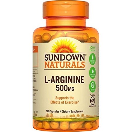 Sundown Naturals L-Arginine 500 mg, 90 Capsules - 764442366369