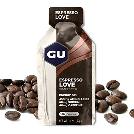 GU Energy Original Sports Nutrition Energy Gel, Espresso Love, 24 Count Box - 764442747502