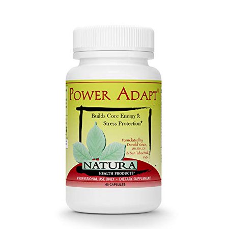 Natura Health Products - Power Adapt Energy and Stress Relief Supplement - Natural Herbal Extracts to Increase Stamina, Build Strength, and Promote Stress Protection - 60 Capsules - 764442838422