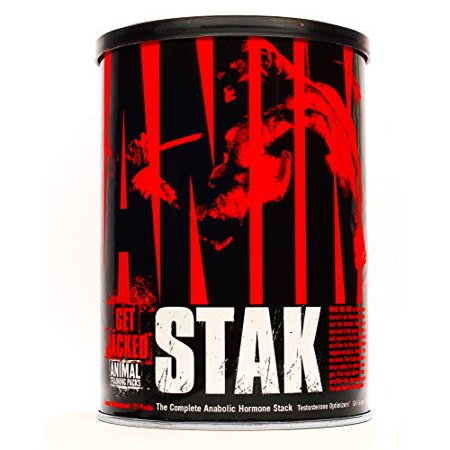 Animal Stak - Natural Hormone Booster Supplement with Tribulus and GH Support Complex - Natural Testosterone Booster for Bodybuilders and Strength Athletes - 1 Month Cycle - 764442923968