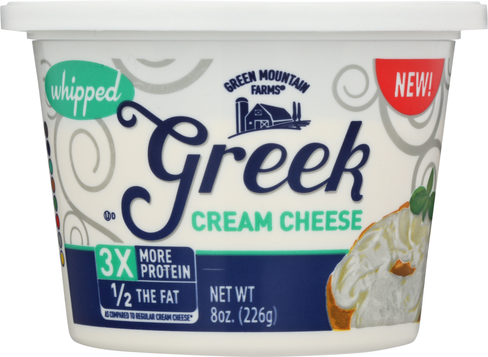 GREEN MOUNTAIN: Cream Cheese Greek Yogurt Tub, 8 oz - 0764717837402