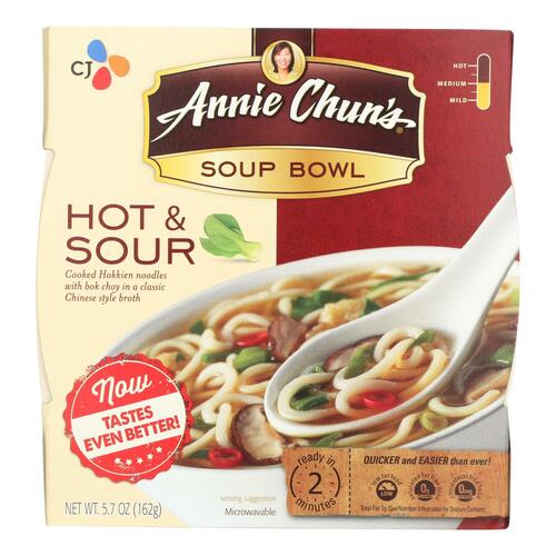 Annie Chun's Hot And Sour Soup Bowl - Case Of 6 - 5.7 Oz. - 765667100202