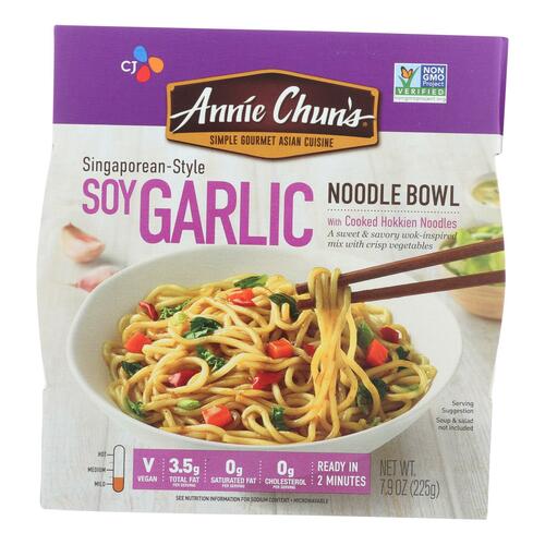 Annie Chun's Soy Garlic Noodle Bowl - Case Of 6 - 7.9 Oz - 765667110904