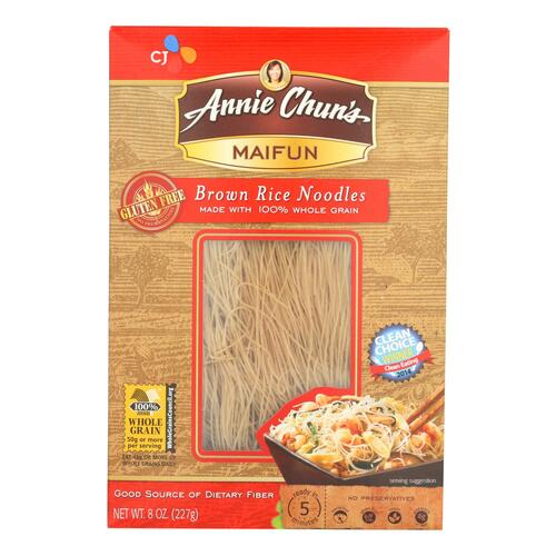 Annie Chun's Maifun Brown Rice Noodles - Case Of 6 - 8 Oz. - 765667500309