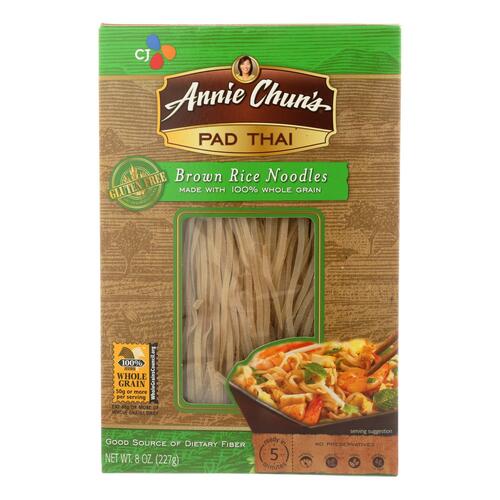Annie Chun's Pad Thai Brown Rice Noodles - Case Of 6 - 8 Oz. - 765667500408