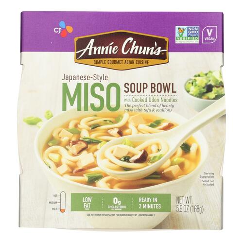 Annie Chuns All Natural Asian Cuisine Soup Bowl Miso, 5.9 Oz - 0765667628591