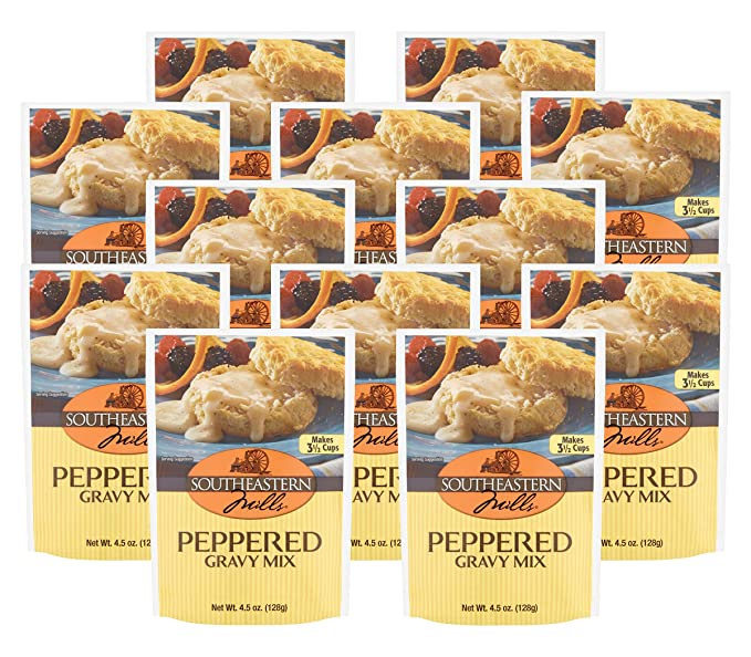  Southeastern Mills Old Fashioned Peppered Gravy Mix (4.5 Ounce (Pack of 12))  - 766204647327