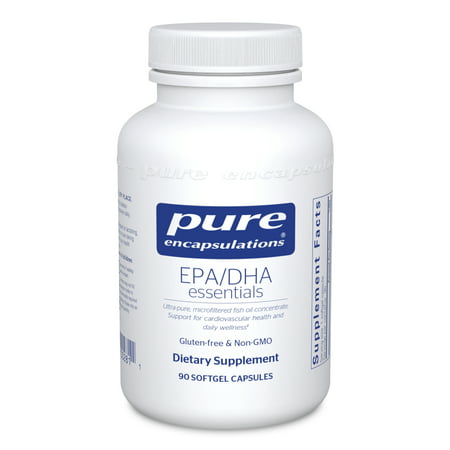 Pure Encapsulations EPA/DHA Essentials | Fish Oil Concentrate Supplement to Support Cardiovascular Health and Daily Wellness* | 90 Softgel Capsules - 766298002811
