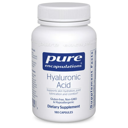 Pure Encapsulations Hyaluronic Acid | Supplement to Support Skin Hydration Joint Lubrication and Comfort* | 180 Capsules - 766298006048