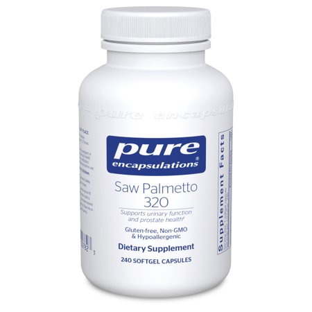 Pure Encapsulations Saw Palmetto 320 | Fatty Acids and Other Essential Nutrients to Support Prostate Testosterone Metabolism and Urinary Function* | 240 Softgel Capsules - 766298007823