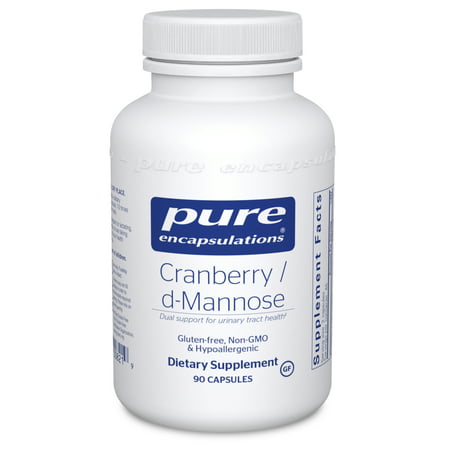 Pure Encapsulations Cranberry/D-Mannose | Supplement Made from 100% Cranberry Fruit Solids to Support Urinary Tract Health* | 90 Capsules - 766298008219